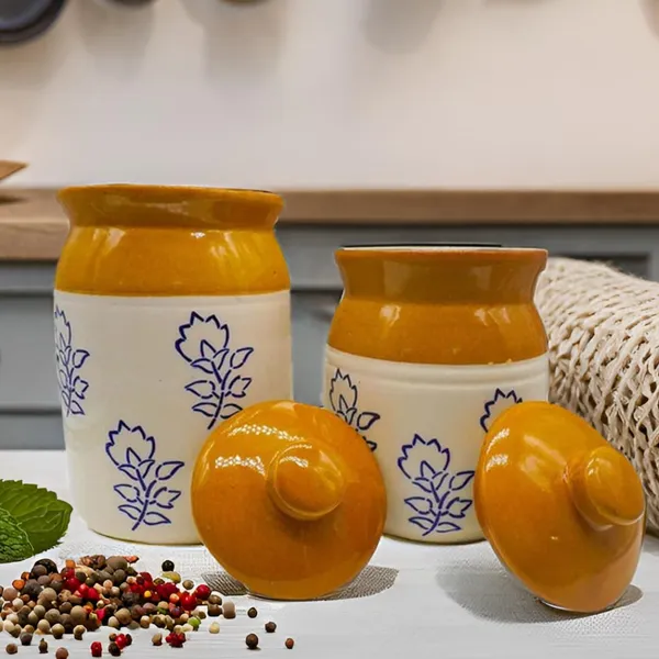 Ceramic_Jars_Table_Pickle_Jar_Set_With_Lid,_Brownish_(1000Ml_&_500Ml)