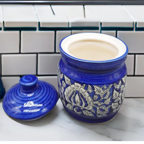 Ceramic_Jars_With_Lid_Multipurpose_Barni_For_Chutney,_Pickle_Jar_Storage_Container,_Dining_Table_Container_Pack_Of_1(Blue)_1200_Ml