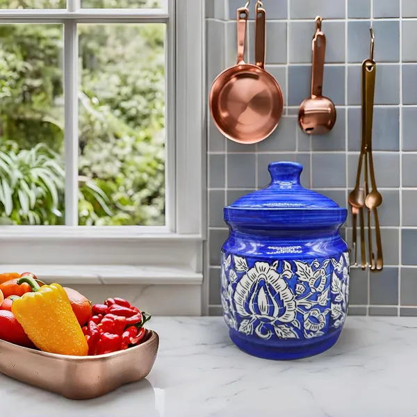 Ceramic_Jars_With_Lid_Multipurpose_Barni_For_Chutney,_Pickle_Jar_Storage_Container,_Dining_Table_Container_Pack_Of_1(Blue)_1200_Ml