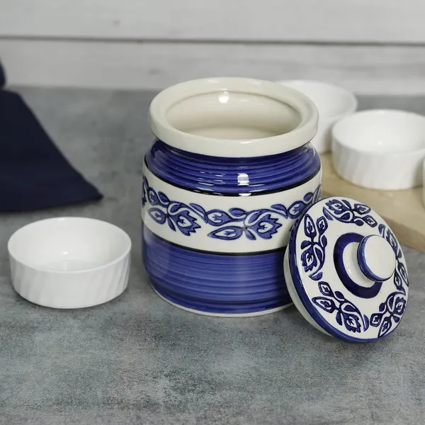 Ceramic_Jars_With_Lid_Multipurpose_Barni_For_Chutney,_Pickle_Jar_Storage_Container,_Dining_Table_Container_Pack_Of_1(Blue)_1200_Ml