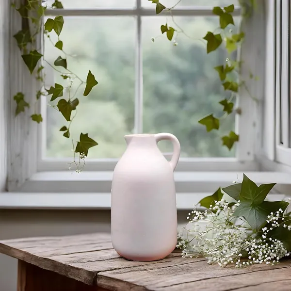 Handicrafts_Ceramic_Flower_Vase_In_Bottle_Shape__Stylish_Bottle_Shape_Design,_Ideal_For_Office_And_Living_Room_Centerpieces,_Elegant_Pot_For_Modern_Home_Decor,_Perfect_For_Any_Table_(White)