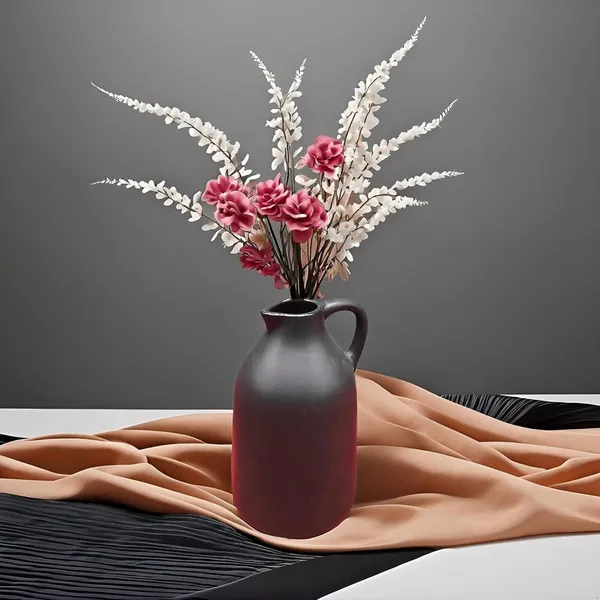 Ceramic_Flower_Vase_In_Bottle_Shape_Stylish_Bottle_Shape_Design,_Ideal_For_Office_And_Living_Room_Centerpieces,_Elegant_Pot_For_Modern_Home_Decor,_Perfect_For_Any_Table_(Black)