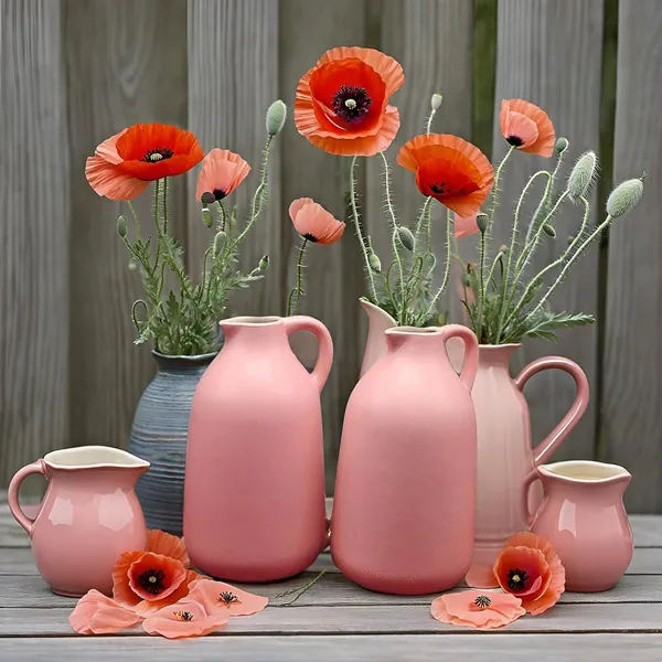 Handicrafts_Ceramic_Flower_Vase_In_Bottle_Shape__Stylish_Bottle_Shape_Design,_Ideal_For_Office_And_Living_Room_Centerpieces,_Elegant_Pot_For_Modern_Home_Decor_(Pink)