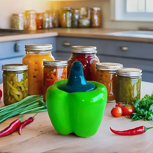 Ceramic_Capsicum_Decorative_Pickle_Jar_Food_Storage_Jar_Multipurpose_Aachar_Masala_Jar_For_Kitchen_And_Dining_Table_500_Ml_Set_Of_1_(Green)