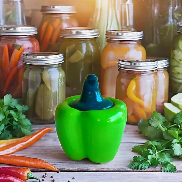 Ceramic_Capsicum_Decorative_Pickle_Jar_Food_Storage_Jar_Multipurpose_Aachar_Masala_Jar_For_Kitchen_And_Dining_Table_500_Ml_Set_Of_1_(Green)