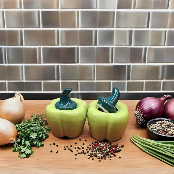 Ceramic_Capsicum_Decorative_Pickle_Jar_Food_Storage_Jar_Multipurpose_Aachar_Masala_Jar_For_Kitchen_And_Dining_Table_500_Ml_Set_Of_2_(Green)