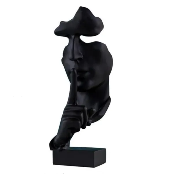 Creative_And_Abstract_Men_Figure_Statues_Sculptures,Keep_Silence_Figurine,The_Thinker_Statue_And_Sculpture_For_Home_Living_Room_Table_Decoration,Office_Desk_Decor_(Black)