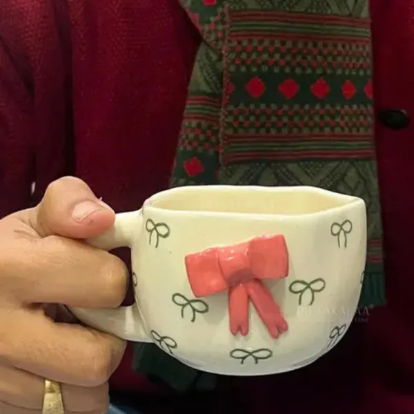 3D_Rose_Ceramic_Mug_|_Handmade_Polka_Dot_Coffee_&_Tea_Cup_|_Unique_Gift_For_Birthday,_Valentine_&_Anniversary_|_240Ml_|_Microwave_Safe_(Rose_Cup)