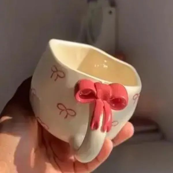 3D_Rose_Ceramic_Mug_|_Handmade_Polka_Dot_Coffee_&_Tea_Cup_|_Unique_Gift_For_Birthday,_Valentine_&_Anniversary_|_240Ml_|_Microwave_Safe_(Rose_Cup)