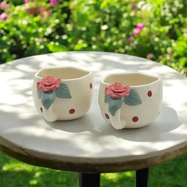 3D_Rose_Ceramic_Mug_|_Handmade_Polka_Dot_Coffee_&_Tea_Cup_|_Unique_Gift_For_Birthday,_Valentine_&_Anniversary_|_240Ml_|_Microwave_Safe_(Rose2)