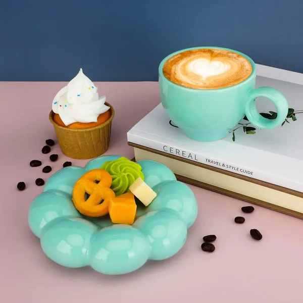 Ceramic_Bubble_Mug_&_Dessert_Set_|_Ideal_For_Gift_|_Coffee_Mug_For_Birthday,_Wedding,_Anniversary_Gift_For_Anyone_(Bubble_Cup)_(Blue)