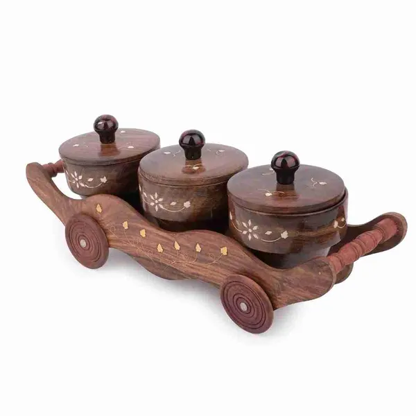 Wooden_Serving_Tray_Set_Of_3_|_Handmade_Rectangular_Trays_For_Breakfast,_Tea_&_Snacks_|_Rustic_Brown_Finish_Platter_Set_For_Table_&_Kitchen_Decor_And_Home