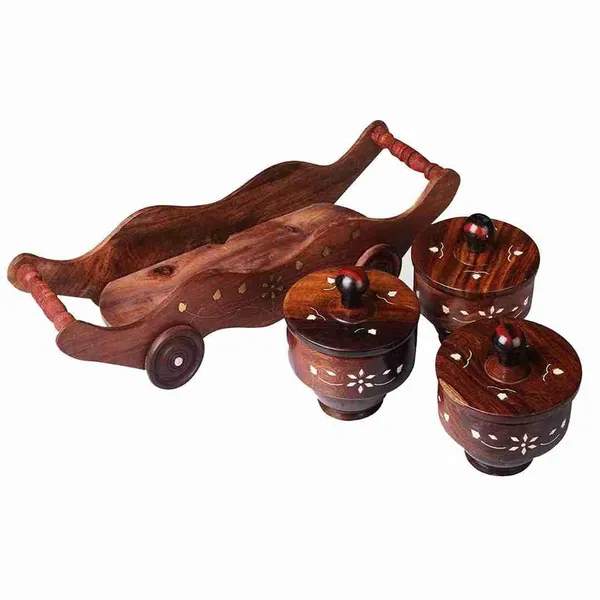 Wooden_Serving_Tray_Set_Of_3_|_Handmade_Rectangular_Trays_For_Breakfast,_Tea_&_Snacks_|_Rustic_Brown_Finish_Platter_Set_For_Table_&_Kitchen_Decor_And_Home