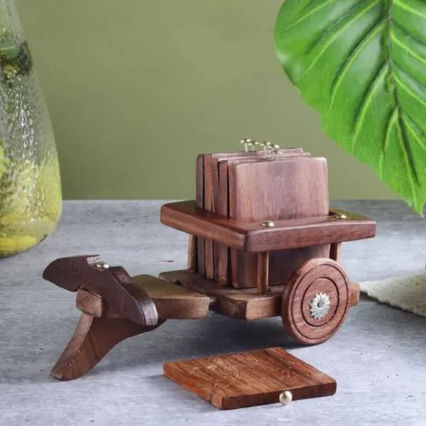 Wooden_Trolley-Shaped_Coaster_|_Embedded_Design_Drink_Coasters_For_Tea_Cups,_Coffee_Mugs,_Beer_Cans,_Tumblers_&_Water_Glasses_|_Rustic_Bar_&_Table_Decor