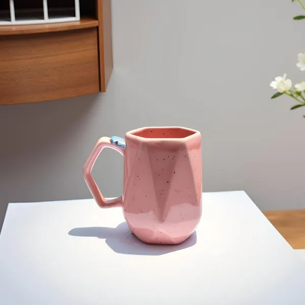 Handmade_Flower_Ceramic_Mug_|_Pink_Cup_With_Embossed_Blue_Daisy_Design_|_Coffee,_Tea,_Milk_Mug_|_Gift_For_Girls,_Friends_&_Family_|_(1_Piece)