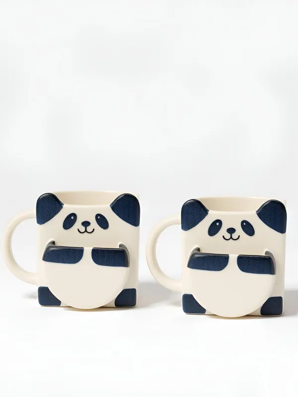 Panda_Face_Ceramic_Mug_|_Cute_Animal_Shaped_Coffee_Mug_For_Kids_&_Adults_|_3D_Design_With_Round_Belly_|_Tea,_Coffee,_Milk_Mug_|_Gift_Item_|_(2_Piece)