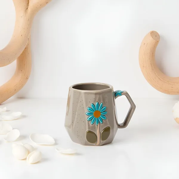 Handmade_Flower_Ceramic_Mug_|_Grey_Cup_With_Embossed_Blue_Daisy_Design_|_Coffee,_Tea,_Milk_Mug_|_Gift_For_Girls,_Friends_&_Family_|_(2_Piece)