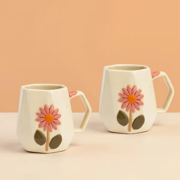 Handmade_Flower_Ceramic_Mug_|_Cream_Cup_With_Embossed_Blue_Daisy_Design_|_Coffee,_Tea,_Milk_Mug_|_Gift_For_Girls,_Friends_&_Family_|_(2_Piece)