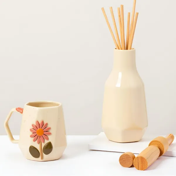 Handmade_Flower_Ceramic_Mug_|_Cream_Cup_With_Embossed_Blue_Daisy_Design_|_Coffee,_Tea,_Milk_Mug_|_Gift_For_Girls,_Friends_&_Family_|_(2_Piece)