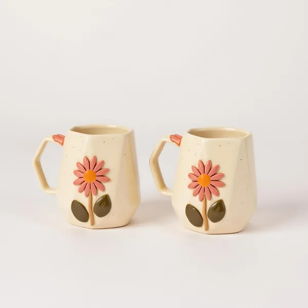 Handmade_Flower_Ceramic_Mug_|_Cream_Cup_With_Embossed_Blue_Daisy_Design_|_Coffee,_Tea,_Milk_Mug_|_Gift_For_Girls,_Friends_&_Family_|_(2_Piece)