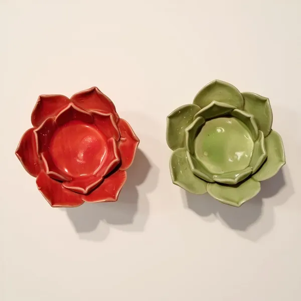Handicrafts_Ceramic_Flower_Candle_Holder_Lotus_Diya__Set_Of_2_|_Decorative_Tealight_Holder_For_Pooja_Room,_Temple_&_Home_D�cor_|_Traditional_Festival_Decoration_(Red-Green)