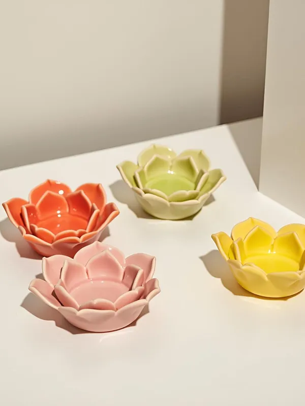 Handicrafts_Ceramic_Flower_Candle_Holder_Lotus_Diya__Set_Of_2_|_Decorative_Tealight_Holder_For_Pooja_Room,_Temple_&_Home_D�cor_|_Traditional_Festival_Decoration_(Set_Of_5)