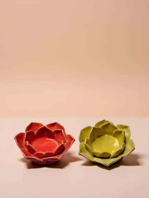 Handicrafts_Ceramic_Flower_Candle_Holder_Lotus_Diya__Set_Of_2_|_Decorative_Tealight_Holder_For_Pooja_Room,_Temple_&_Home_D�cor_|_Traditional_Festival_Decoration_(Red-Yellow)