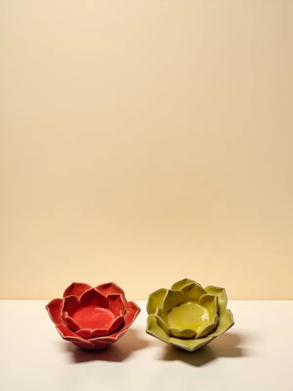 Handicrafts_Ceramic_Flower_Candle_Holder_Lotus_Diya__Set_Of_2_|_Decorative_Tealight_Holder_For_Pooja_Room,_Temple_&_Home_D�cor_|_Traditional_Festival_Decoration_(Red-Yellow)