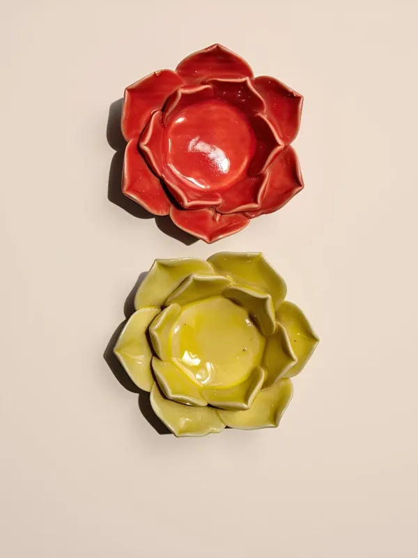 Handicrafts_Ceramic_Flower_Candle_Holder_Lotus_Diya__Set_Of_2_|_Decorative_Tealight_Holder_For_Pooja_Room,_Temple_&_Home_D�cor_|_Traditional_Festival_Decoration_(Red-Yellow)