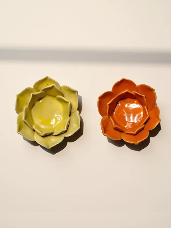 Ceramic_Flower_Candle_Holder_Lotus_Diya_Set_Of_2_|_Decorative_Tealight_Holder_For_Pooja_Room,_Temple_&_Home_Decor_|_Traditional_Festival_Decoration_(Yellow-Orange)
