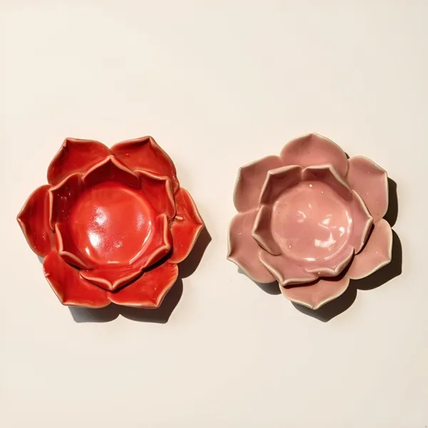 Handicrafts_Ceramic_Flower_Candle_Holder_Lotus_Diya__Set_Of_2_|_Decorative_Tealight_Holder_For_Pooja_Room,_Temple_&_Home_D�cor_|_Traditional_Festival_Decoration_(Red-Pink)