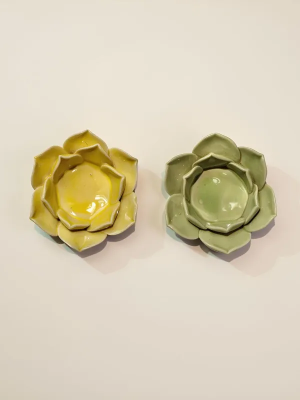 Ceramic_Flower_Candle_Holder_Lotus_Diya_Set_Of_2_|_Decorative_Tealight_Holder_For_Pooja_Room,_Temple_&_Home_Decor_|_Traditional_Festival_Decoration_(Yellow-Green)