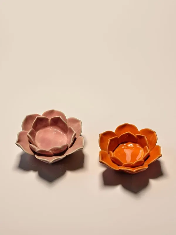 Ceramic_Flower_Candle_Holder_Lotus_Diya_Set_Of_2_|_Decorative_Tealight_Holder_For_Pooja_Room,_Temple_&_Home_Decor_|_Traditional_Festival_Decoration_(Pink-Orange)