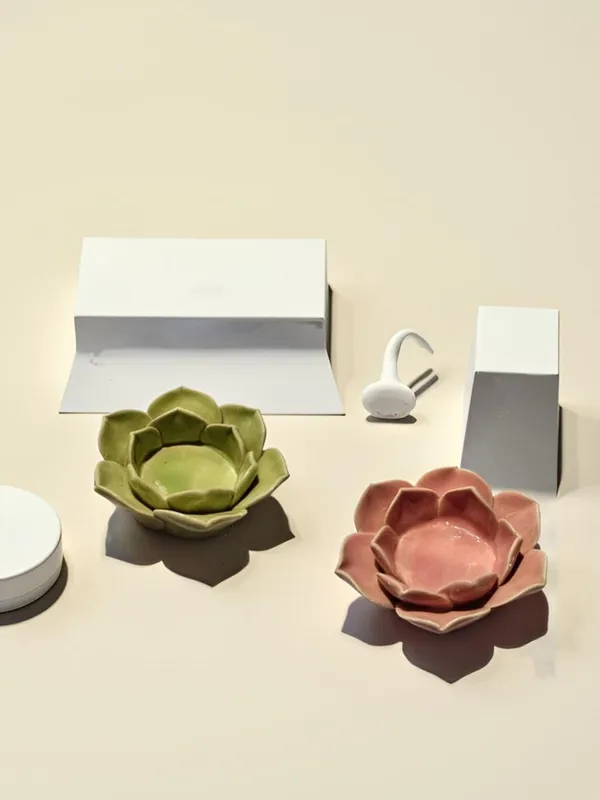 Ceramic_Flower_Candle_Holder_Lotus_Diya_Set_Of_2_|_Decorative_Tealight_Holder_For_Pooja_Room,_Temple_&_Home_Decor_|_Traditional_Festival_Decoration_(Green-Pink)