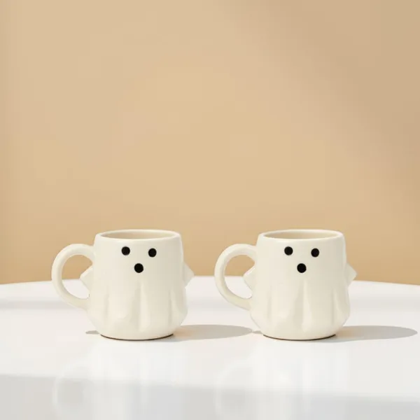 Kraftlik_Handicrafts_Ghost-Themed_Ceramic_Mug_&_Plate_Set_|_Cute_Ghost_Design_Cup_with_Tray_for_Coffee,_Tea_&_Snacks_|_White_(Tea-Cup_(Ghost_Cup)_Set_of_2)