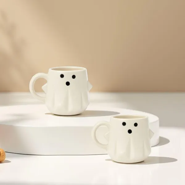Kraftlik_Handicrafts_Ghost-Themed_Ceramic_Mug_&_Plate_Set_|_Cute_Ghost_Design_Cup_with_Tray_for_Coffee,_Tea_&_Snacks_|_White_(Tea-Cup_(Ghost_Cup)_Set_of_2)