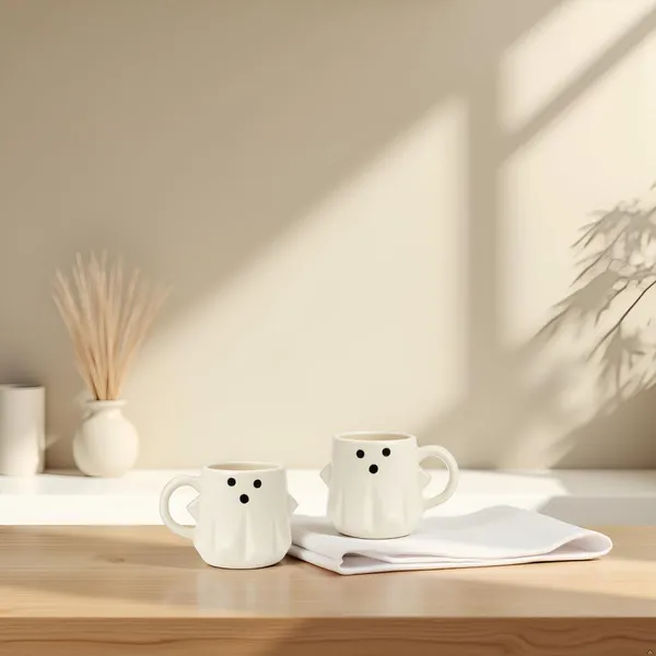 Kraftlik_Handicrafts_Ghost-Themed_Ceramic_Mug_&_Plate_Set_|_Cute_Ghost_Design_Cup_with_Tray_for_Coffee,_Tea_&_Snacks_|_White_(Tea-Cup_(Ghost_Cup)_Set_of_2)
