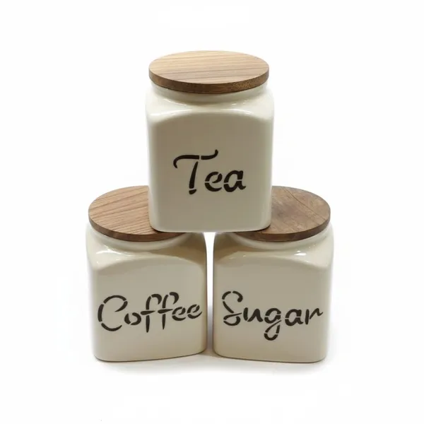 Ceramic_Coffee_Sugar_Tea_Jar_Set_of_3_with_Wooden_Lid_–_Airtight_Kitchen_Storage_Canisters_for_Dry_Food,_Vintage_Cream_Countertop_Containers_for_Home_&_Dining_Organizer_(TEA-COFFEE-SUGAR_SET)