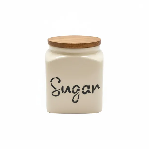 Ceramic_Sugar_Tea_Jar_Set_of_2_with_Wooden_Lid_–_Airtight_Kitchen_Storage_Canisters_for_Dry_Food,_Vintage_Cream_Countertop_Containers_for_Home_&_Dining_Organizer_(TEA-SUGAR_SET)