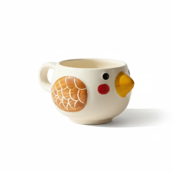 Kraftlik_Handicrafts_Bird_Shape_Ceramic_Coffee_Mug_|_Cute_Chick_Design_Tea_Cup_|_Creative_Designer_Mug_for_Home,_Office_&_Gifting_(Pack_of_1)