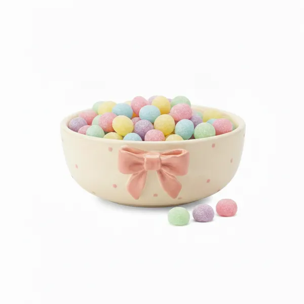 Kraftlik_Handicrafts_Bow_Design_Ceramic_Bowl_|_Pink_Decorative_Dessert,_Snack_&_Serving_Bowl_for_Kitchen_&_Dining_(Pack_of_1)