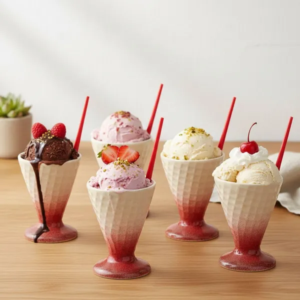 Kraftlik_Handicrafts_Ceramic_Dessert_Cup_Set_of_6_with_Spoons_|_Red_&_Cream_Dual_Tone_Ice_Cream_Cups_|_Sundae,_Falooda_&_Dessert_Serving_Bowls