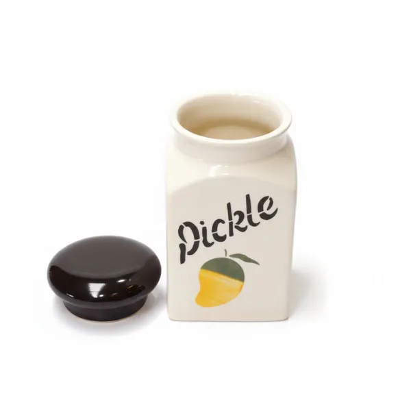 Kraftlik_Handicrafts_Ceramic_Pickle_Storage_Jar_with_Lid_–_Barni_for_Achaar,_Mango_Pickle_Container,_Cream_Kitchen_Canister_for_Dry_Food,_Spices_&_Pantry_Storage,_Countertop_Organizer_(PACK_OF_1)