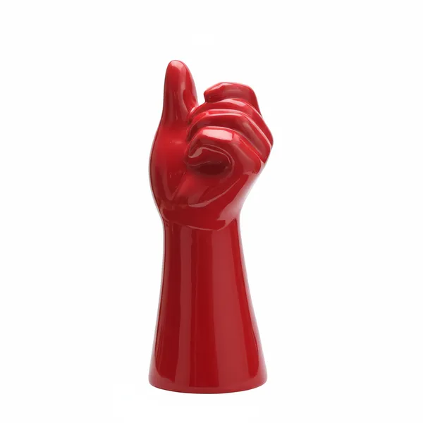Kraftlik_Handicrafts_Ceramic_Pointed_Finger_Vase_Hand_Shape_Vase_Planter_Pots_Hand_Shaped_Flower_Vase_Ceramic_Planter_for_Home_Decor_Red_(Pack_of_1)