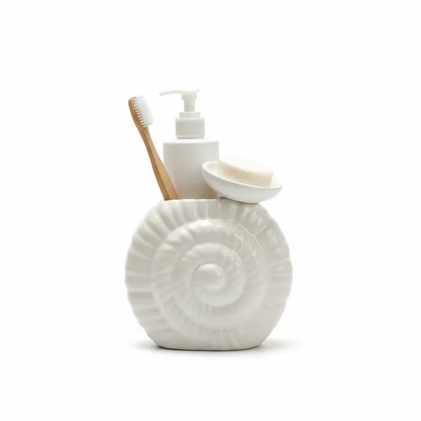 Kraftlik_Handicrafts_Ceramic_Toothbrush_Holder_for_Bathroom_|_Decorative_Design_Toothbrush_Stand_|_Glazed_Bathroom_Counter_Organizer_|_Toothpaste_&_Brush_Holder_|_Pack_of_1_(Ring_White)
