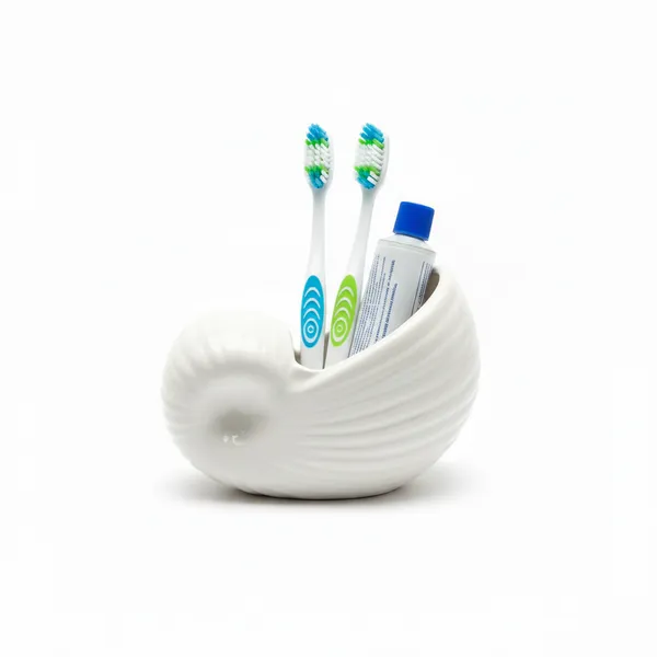 Kraftlik_Handicrafts_Ceramic_Toothbrush_Holder_for_Bathroom_|_Decorative_Design_Toothbrush_Stand_|_Glazed_Bathroom_Counter_Organizer_|_Toothpaste_&_Brush_Holder_|_Pack_of_1_(SEEP_White)