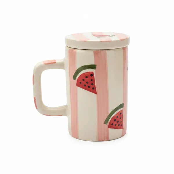 Kraftlik_Handicrafts_Ceramic_Watermelon_Coffee_Mug_with_Lid_|_Cute_Fruit_Design_Cup_for_Coffee,_Tea,_Milk,_Juice_&_Smoothies_|_Decorative_Drinkware_(Pack_of_1)