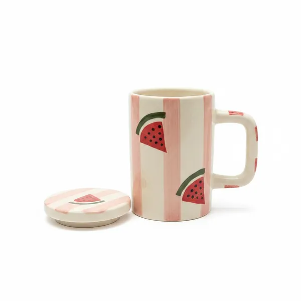 Kraftlik_Handicrafts_Ceramic_Watermelon_Coffee_Mug_with_Lid_|_Cute_Fruit_Design_Cup_for_Coffee,_Tea,_Milk,_Juice_&_Smoothies_|_Decorative_Drinkware_(Pack_of_1)