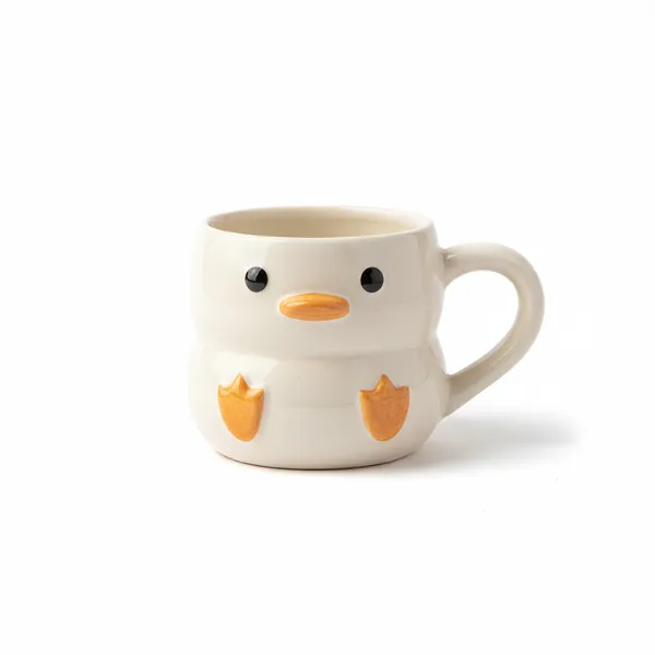 Kraftlik_Handicrafts_Cute_Chick_Shape_Ceramic_Coffee_Mug_|_3D_Bird_Design_Tea_Cup_|_Handmade_Designer_Mug_for_Home,_Office_&_Gifting_(Pack_of_1)