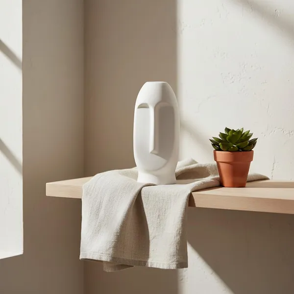 Kraftlik_Handicrafts_Face_Shape_Ceramic_Vase_|_Artistic_Flower_Pot_&_Planter_for_Home_Décor_|_Tabletop,_Bedroom_&_Corner_Decoration_(Face_Vase_(White)_(Small)_Pack_of_1)